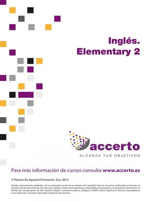 cover image of Inglés. Elementary 2